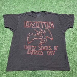 Led Zeppelin Live Nation Graphic T Shirt Men's Size XL Black Short Sleeve 2011